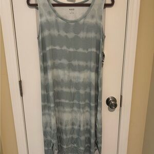 Alfani Gray Tie-Dye Sleep Dress
